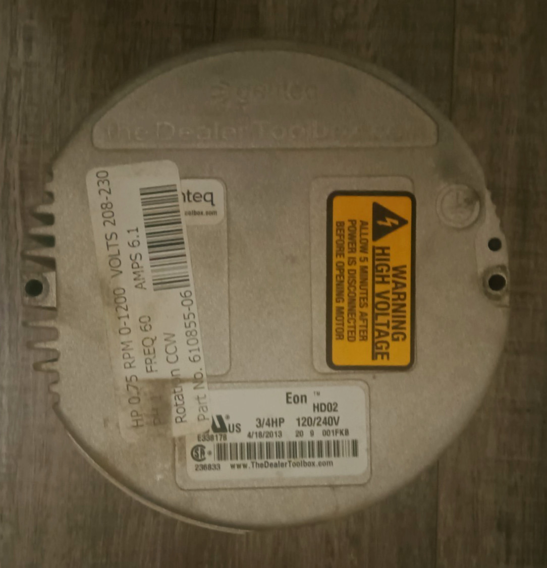 Genteq Eon ECM X13 Blower Motor Module CCW 3/4HP Carrier Bryant Payne