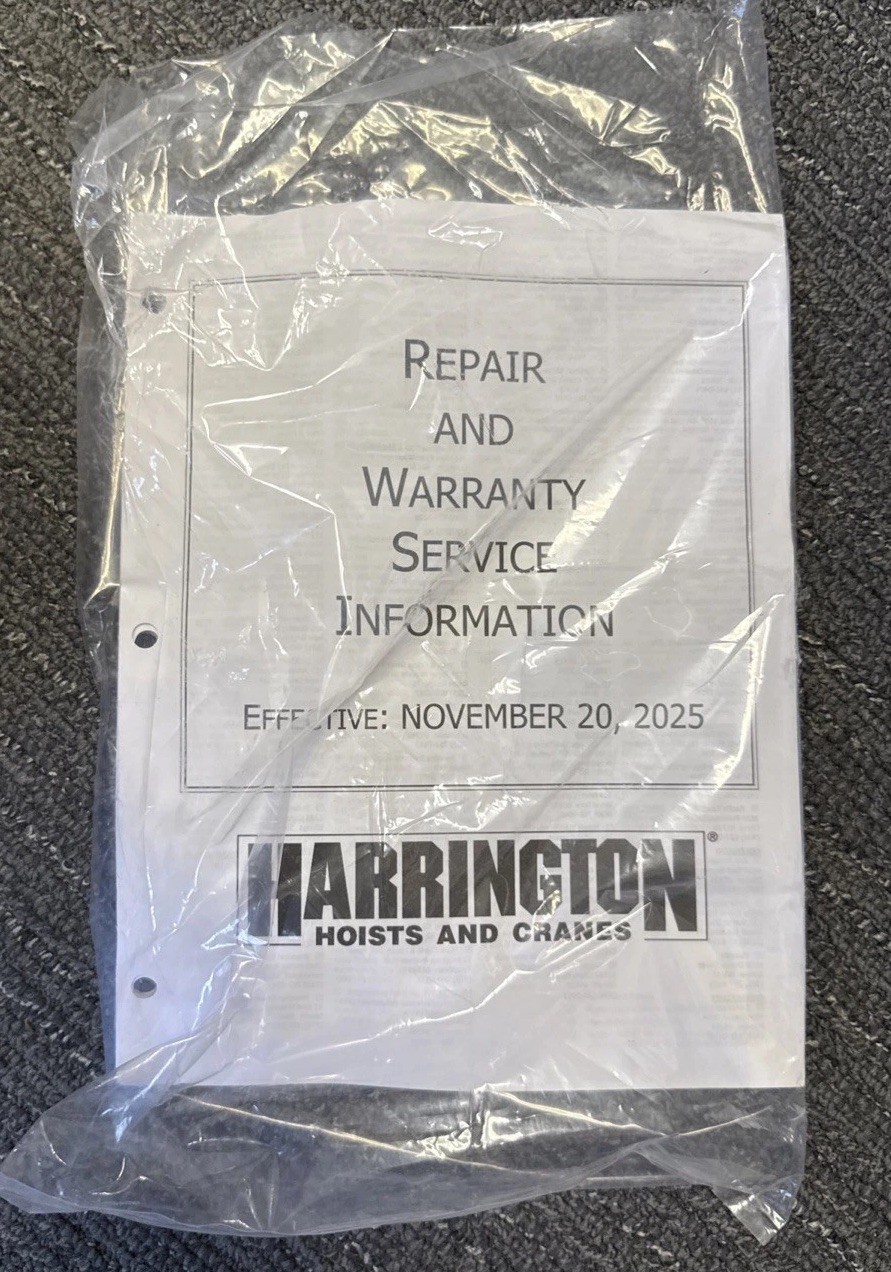 Harrington PTF2010 Push Trolley, 2000 Lb/ 1 Ton, 2 9/32 in – 5 in Beam Flange Wd