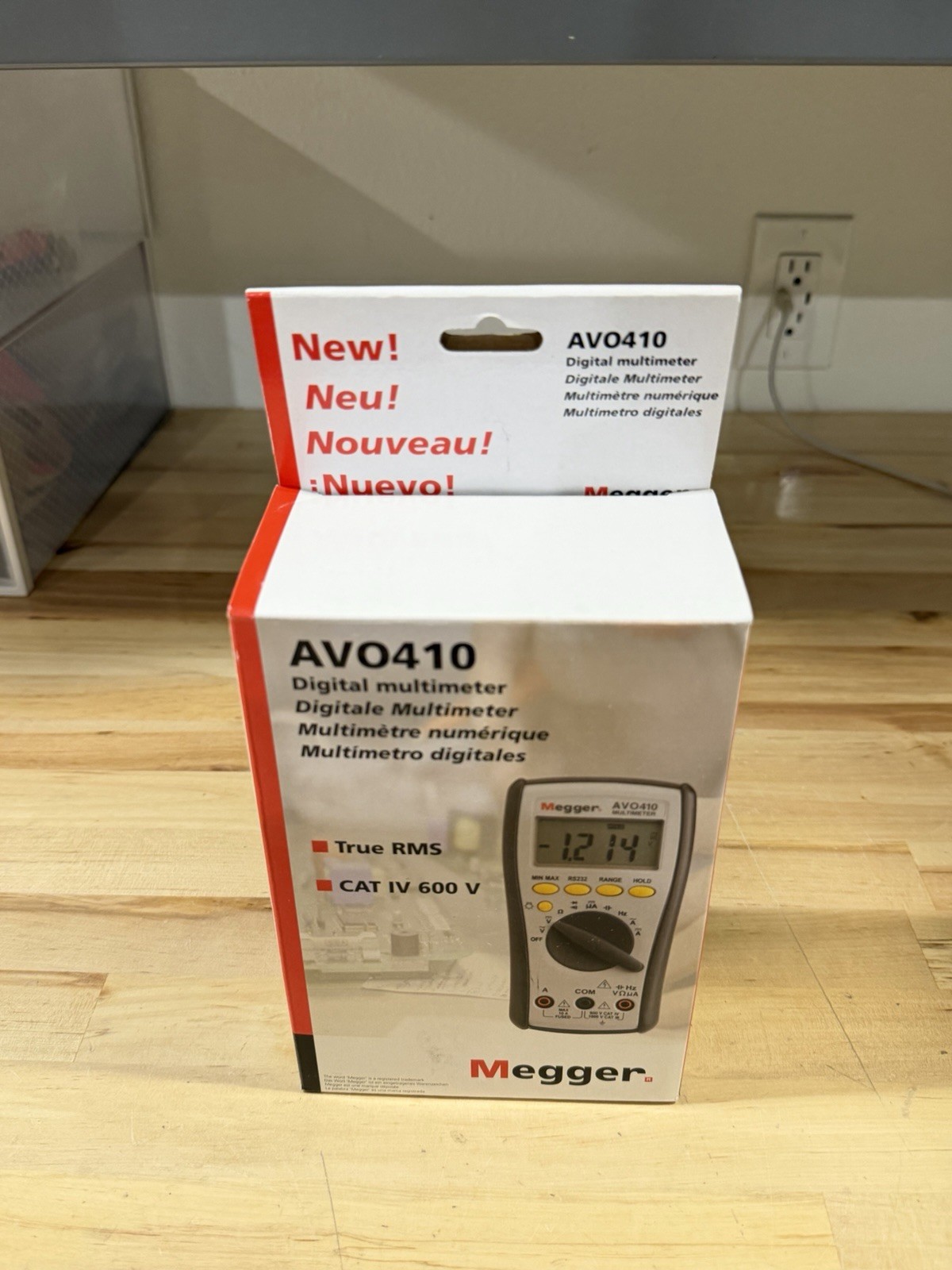 MEGGER AVO410 DIGITAL MULTIMETER TRUE RMS CAT IV 600V W/ LEADS – NEW SEALED