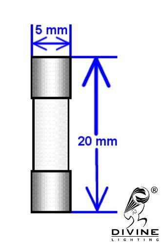5 Qty. 5x20mm 6.3a Slowblow Ceramic Fuse T6.3a 250v