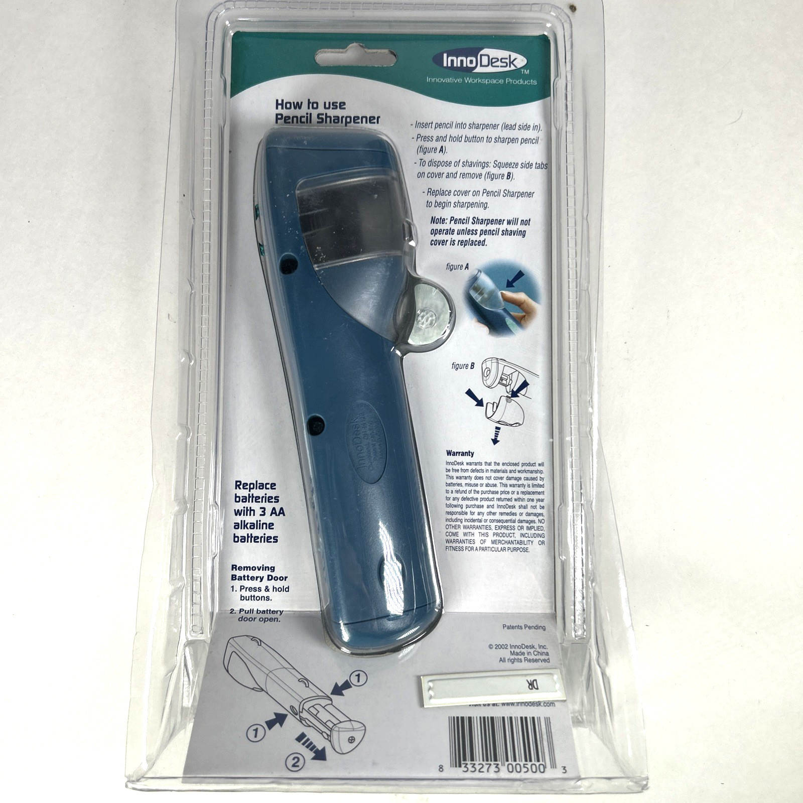 InnoDesk Pencil Sharpener Portable Hand-held Battery Operated #50000 *NEW*