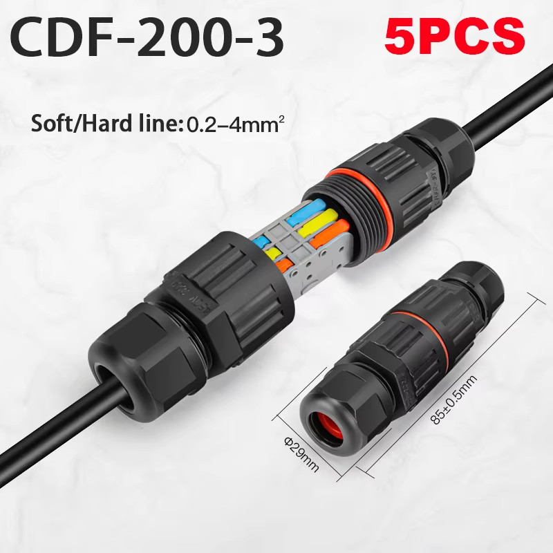 IP68 Waterproof Joint Wire Quick Connection Waterproof Connector 2/3 Pin Solder