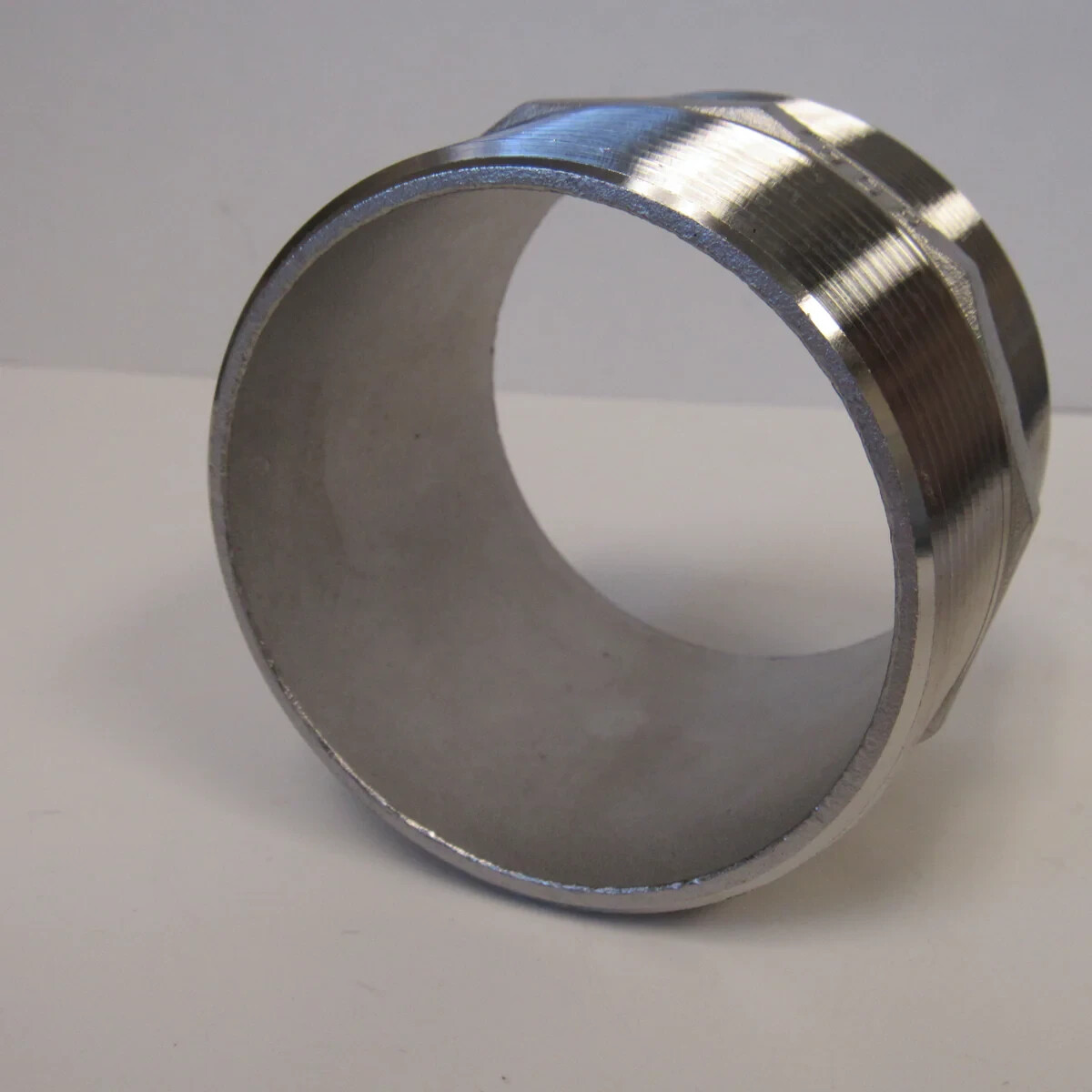 4″ 304 SS Hex Nipple – NPT Thread, 2.72″ Length, Class 150, Cast Steel