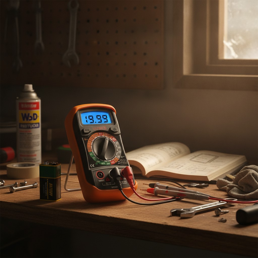 Digital Multimeter 2000 Counts Voltage Tester Backlit LCD AC DC