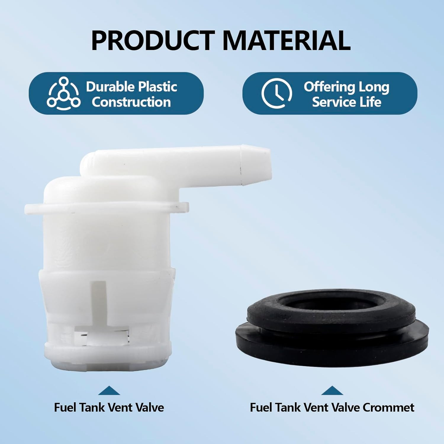 2 PCS Fuel Tank Vent Valve with Grommet Kit, Universal Gas Tank Vent Rollover Va