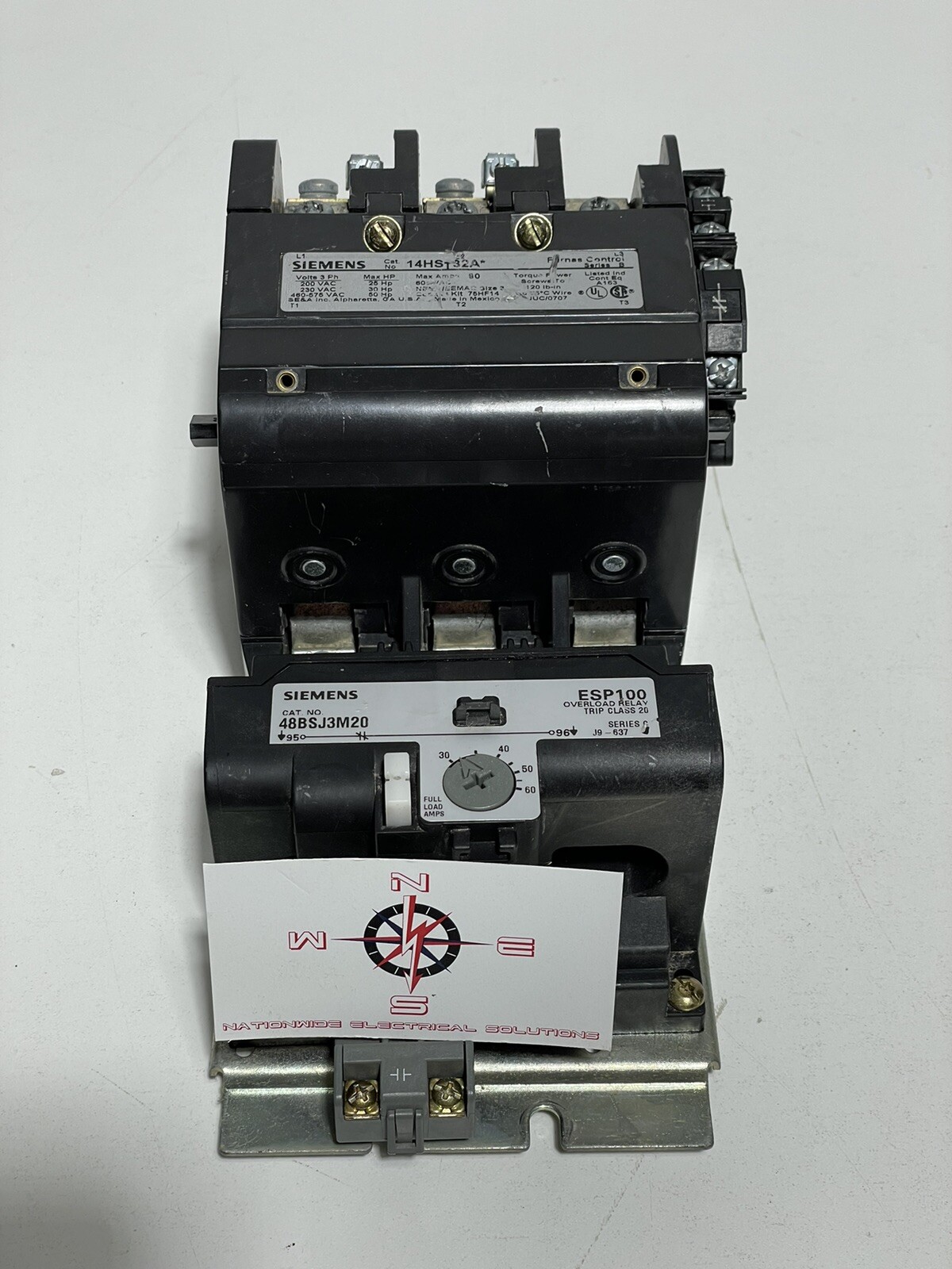 Siemens 14HS32A Size 3 90A Starter with Overload