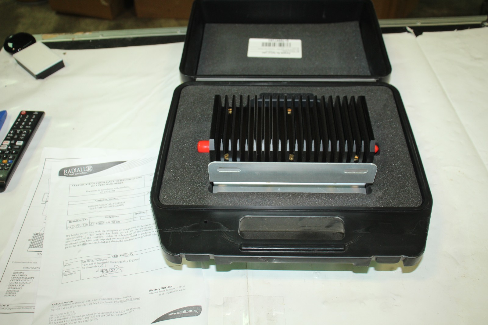 Radiall Attenuator R417.770.210 70DB 100W – 5000W Philips