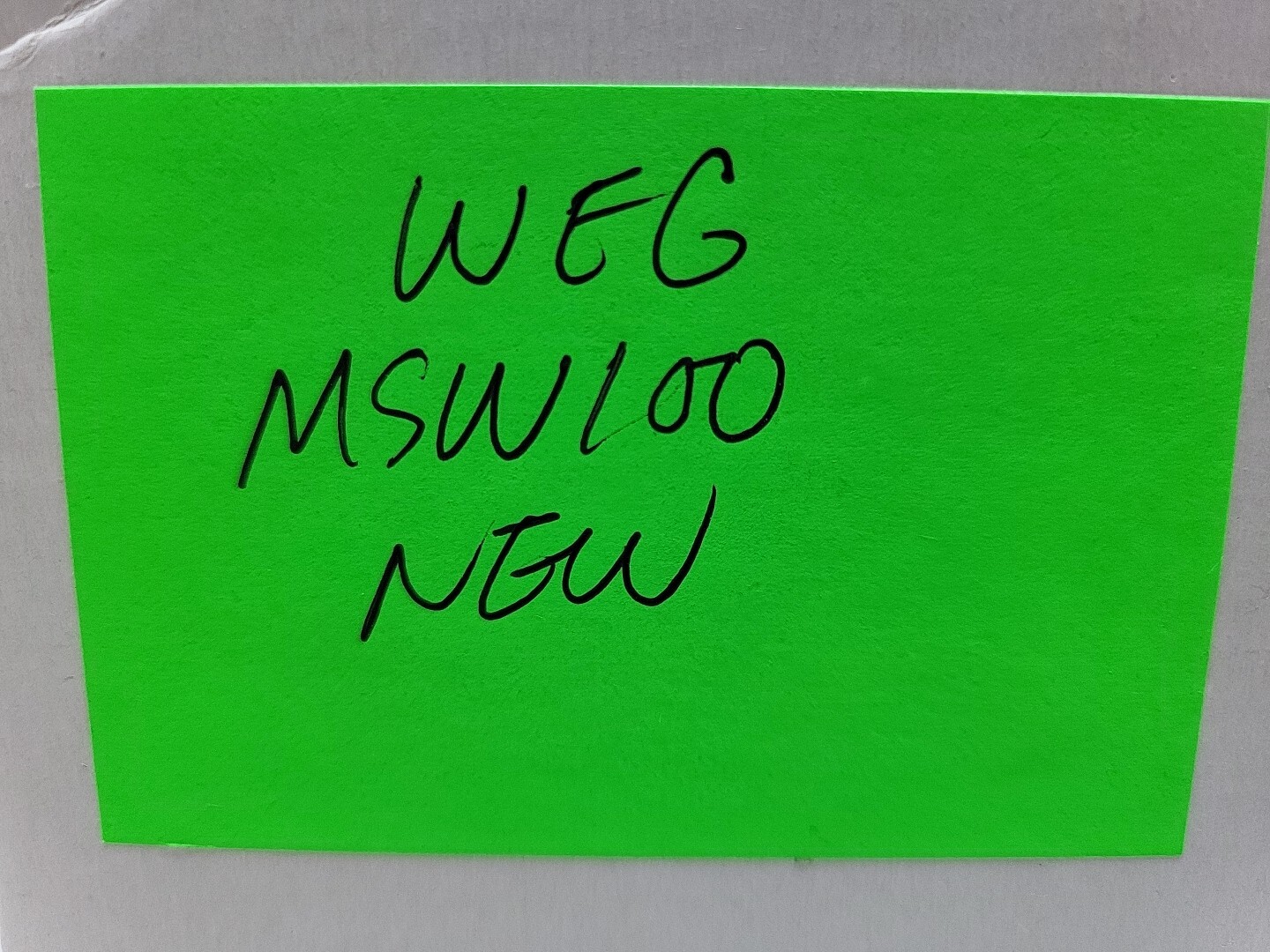Weg MSW100 Rotarty Switch Disconnector 100A 600V MSW 100 P-3 New