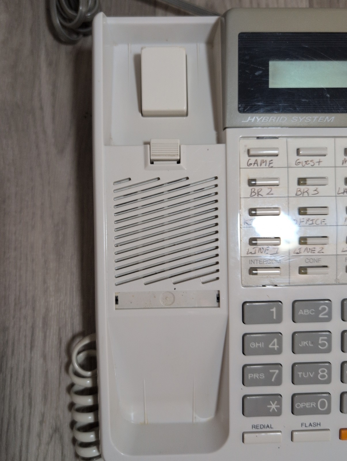 Panasonic KX-T7030 White Digital Corded Phone With 2-Line Backlit LCD Display