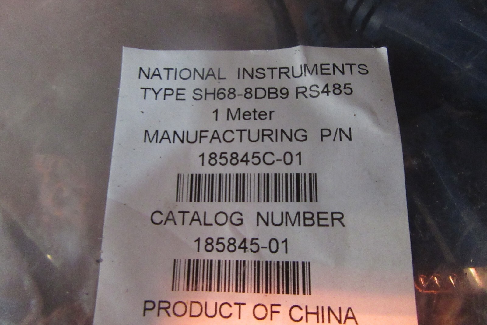 R54 NATIONAL INSTRUMENTS SH68-8DB9-RS485 -CABLE 1 METER 185845C-01 FREE SHIPPING