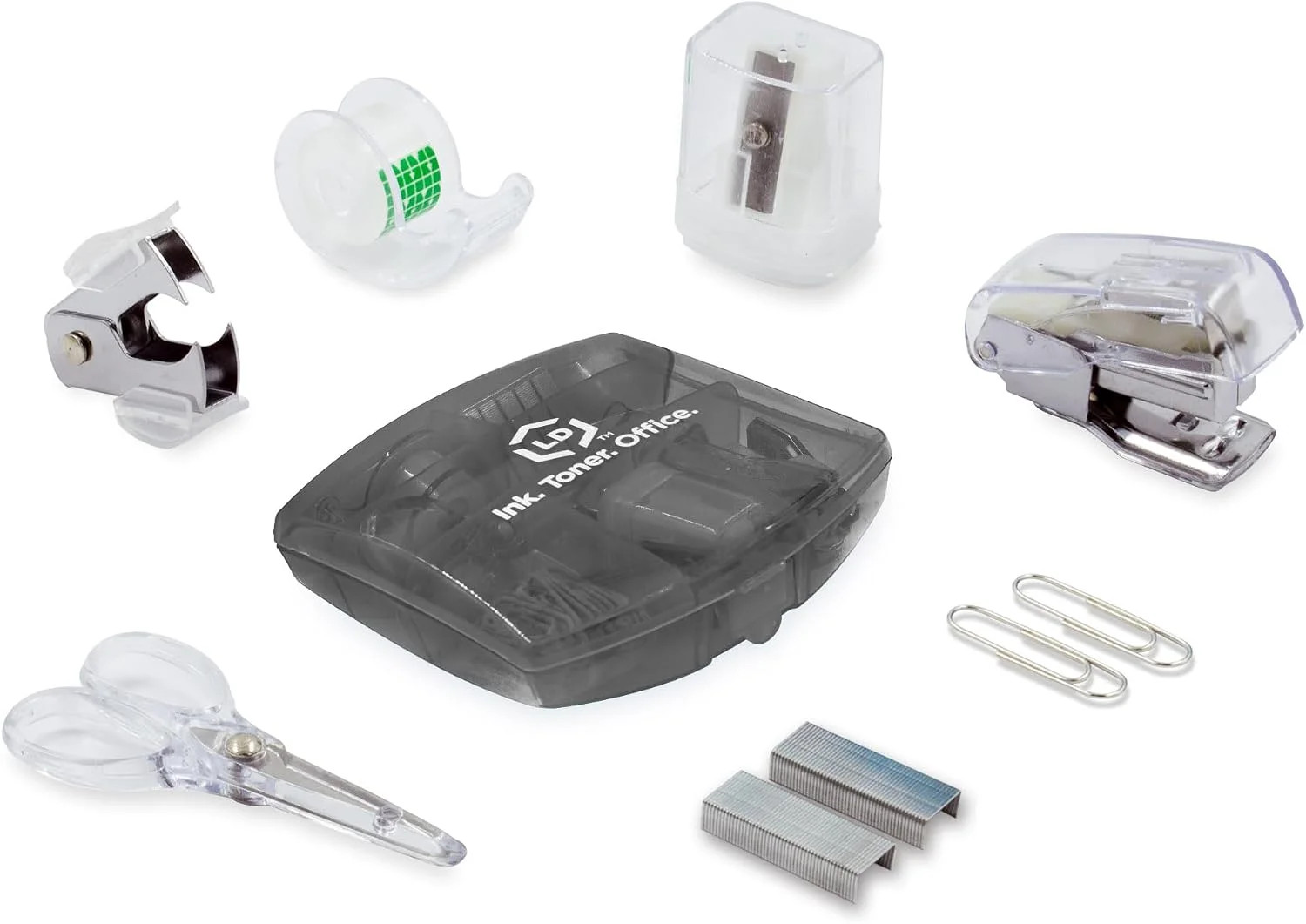 LD Products Black Mini Office Supply Kit: All Your Mobile Office Tools