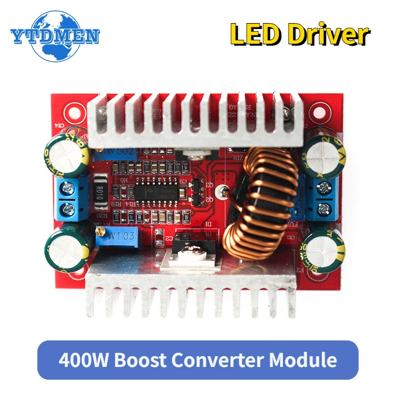 400W 15A DC-DC Step Up Boost Voltage Converter Power Supply Module Drive 8.5-50V