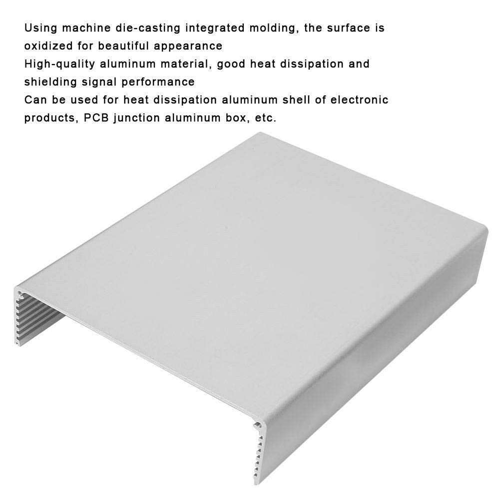 Aluminium Project Box, 80x160x220mm Matte Silver Electronic Enclosure Enclosure…