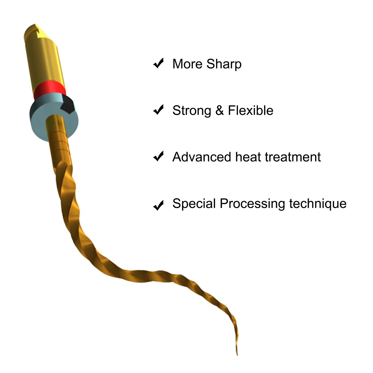 Dental Endodoncia Rotary Files X-Pro Gold Taper Root File Root Canal Limas SX-F3