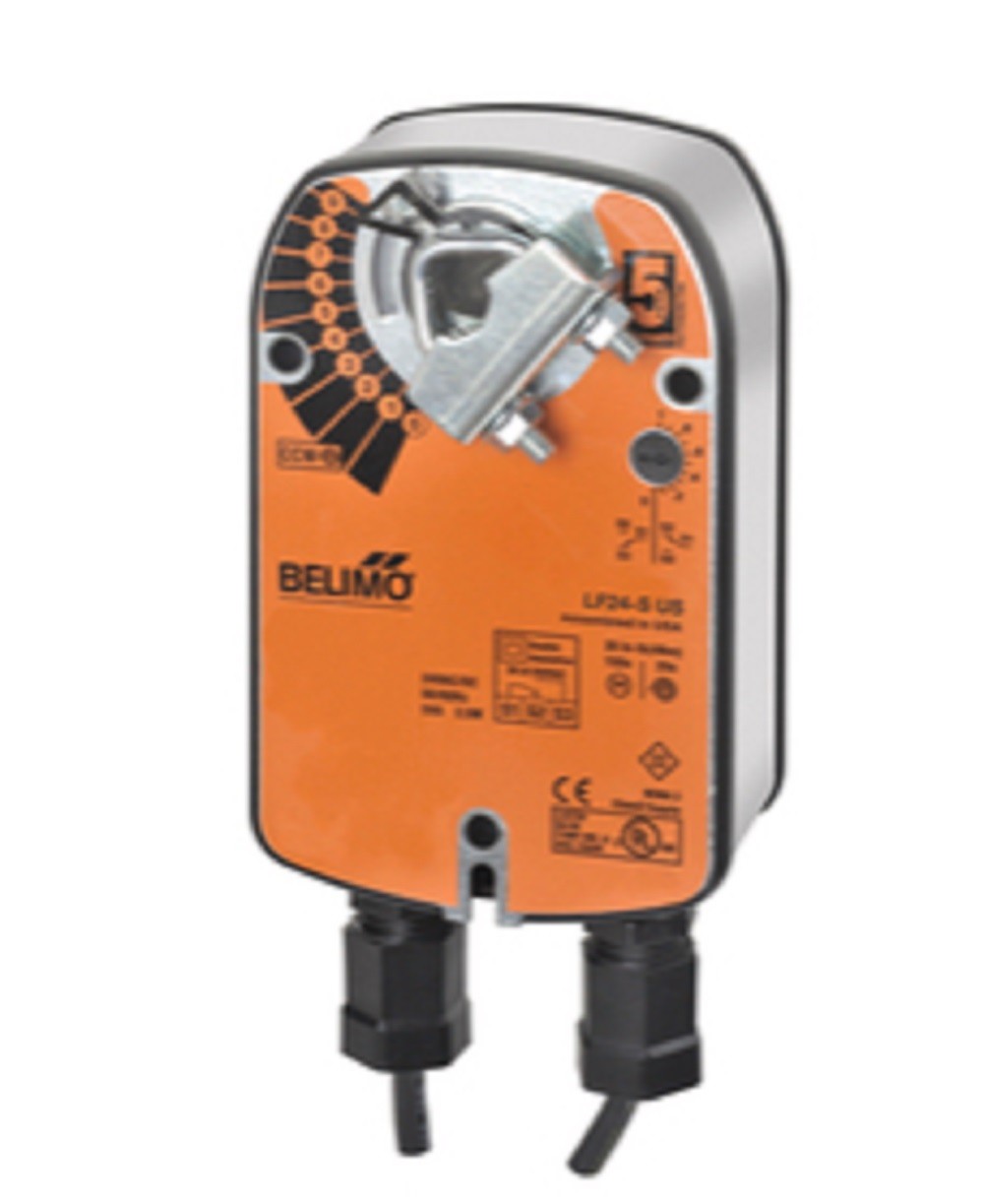 Belimo LF24-S Damper Actuator, 35 in-lb [4 Nm], Spring Return, AC/DC 24 V