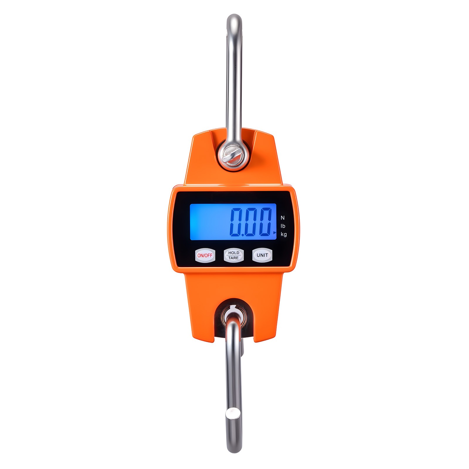 Uimoso Digital Crane Scale 660 lbs/300 kg Portable Hanging Scale Orange