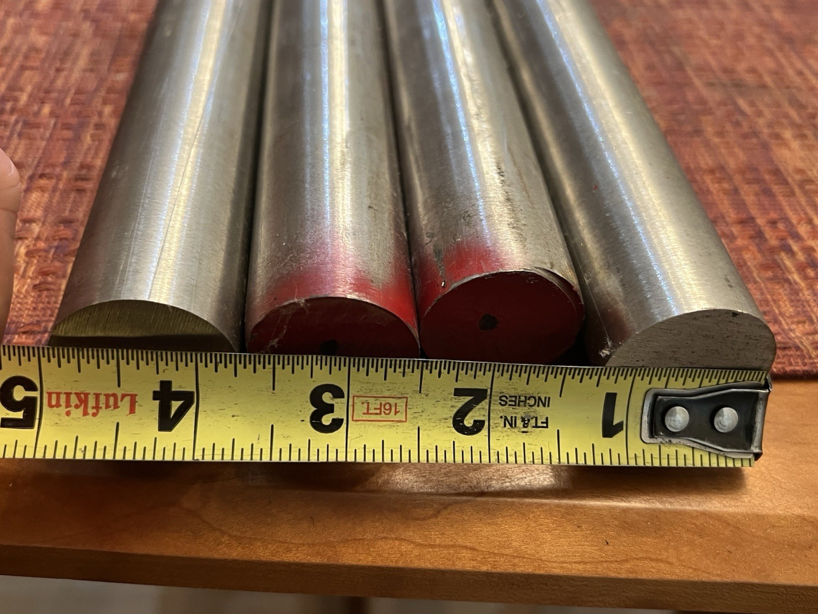11+ lb Piece 303 Stainless Steel Rod Round Bar, 1.25″ Diameter x 32″+ Length