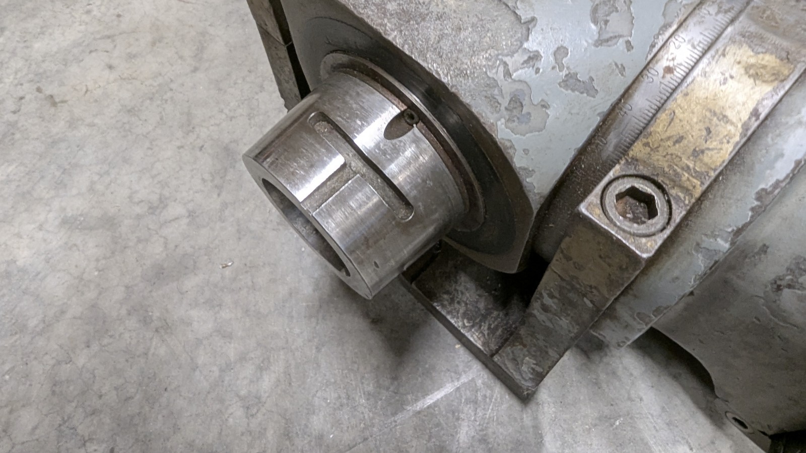 Hardinge dividing head 5C bore 4 deg taper nose 1 index plate *READ DESCRIPTION*