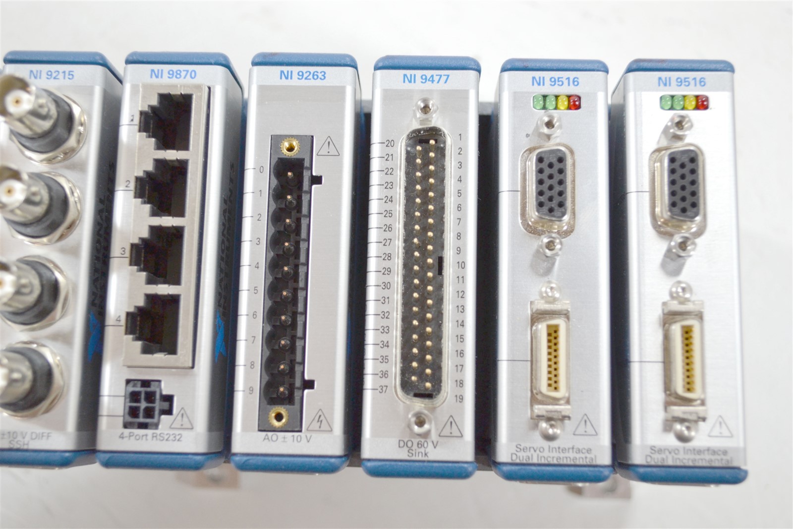NI cRIO-9039 CompactRIO Controller Bundle w/ 2x 9516, 9477, 9263, 9870, 3x 9215