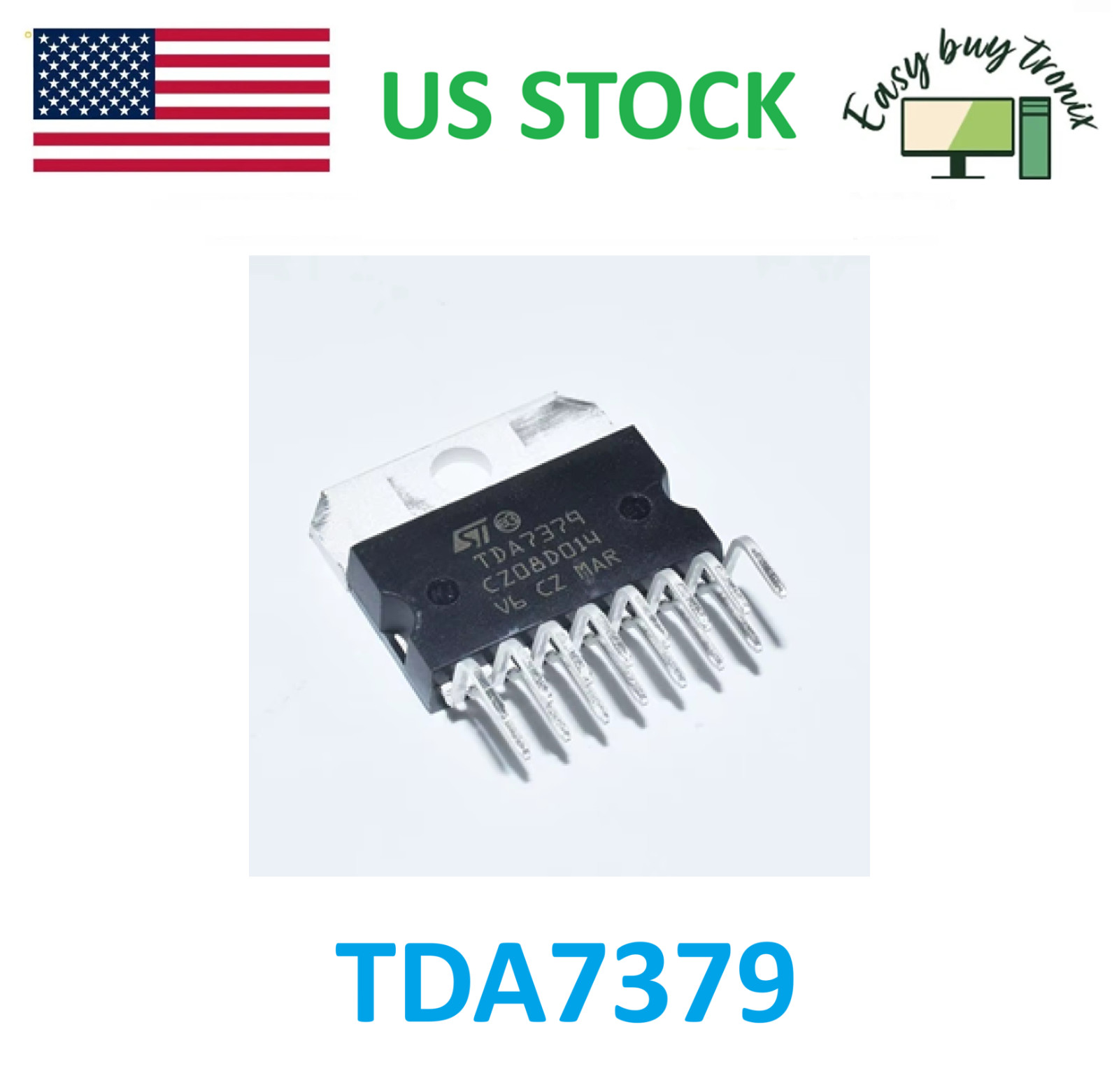 1Pcs US Stock TDA7379 for AUDIO POWER AMPLIFIER ZIP ST Semi