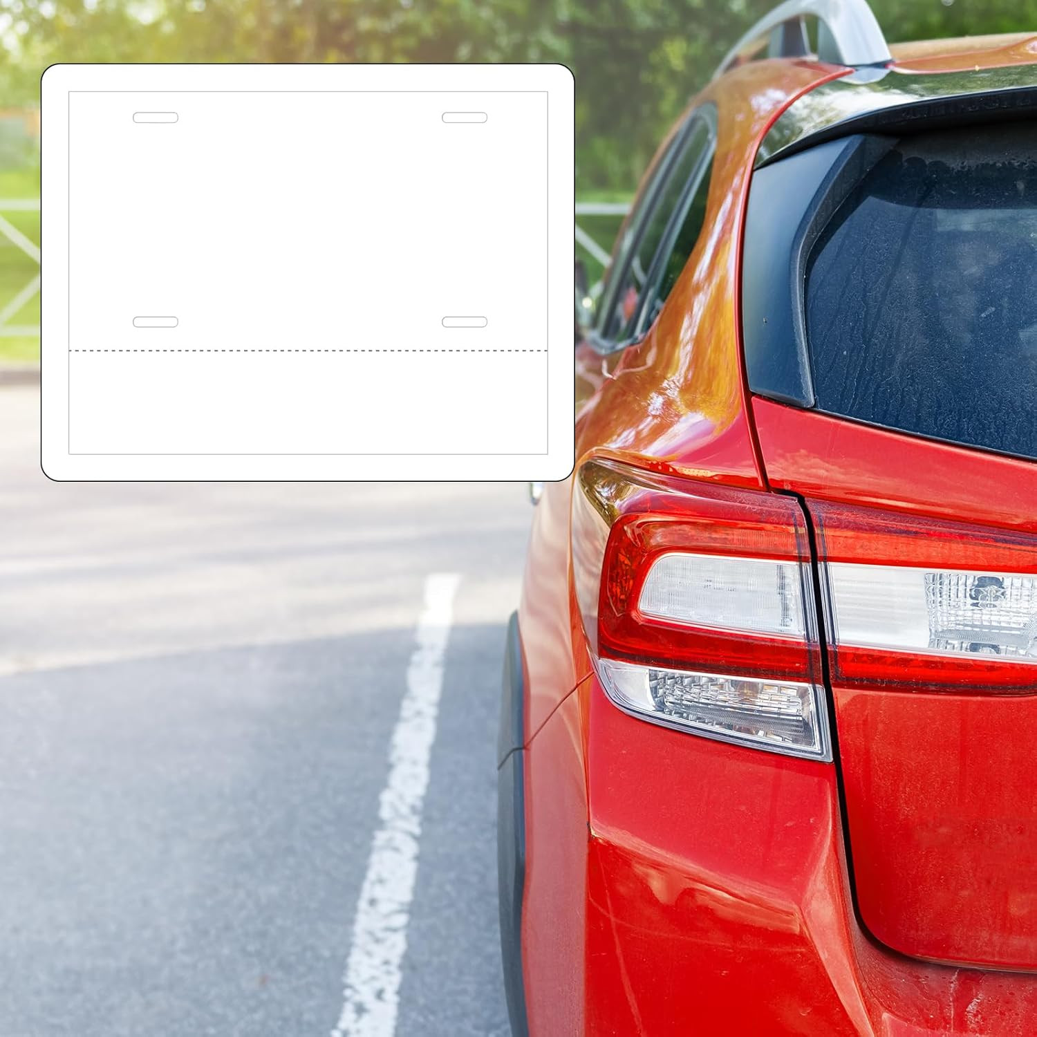 100 Pcs Temporary Paper Tags Blank License Plates 8.5 x 11 Inches Printable Tear