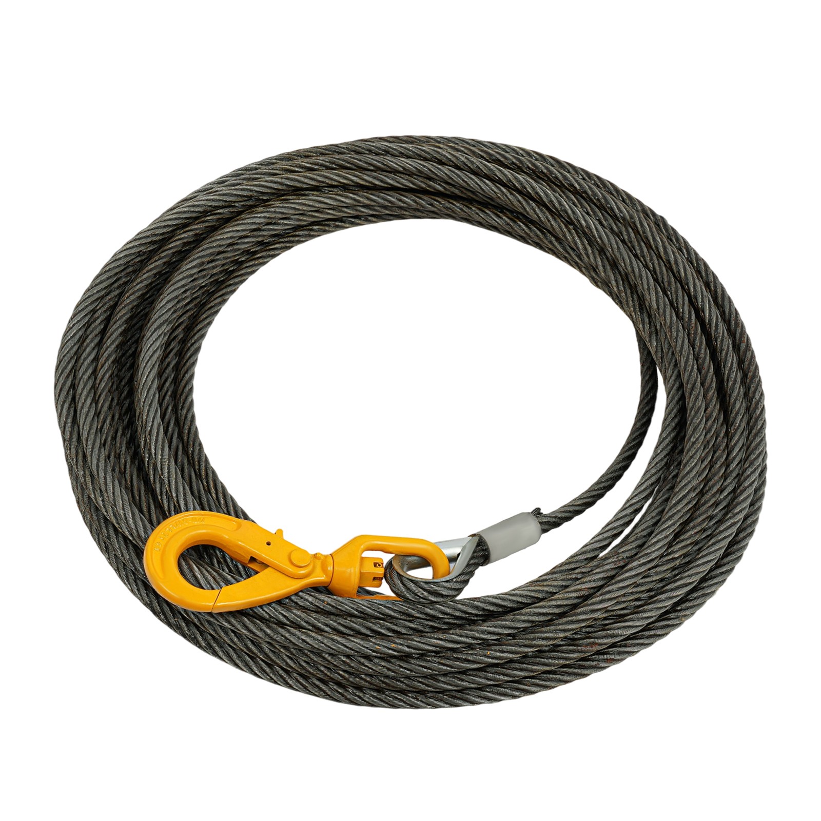 Winch Cable Steel Core Wire Rope /9/16″ Dia. 16inx100FT 4409lb for Truck Towing~