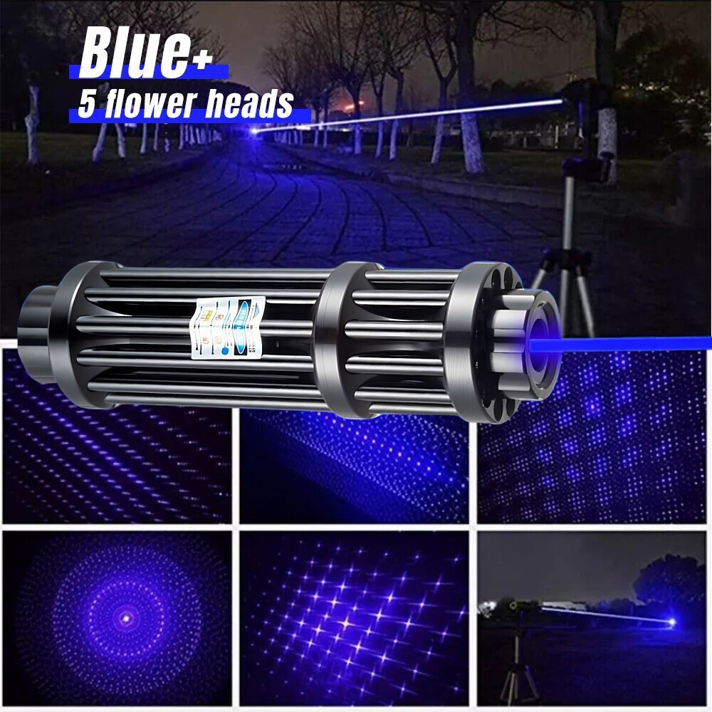 New 450nm Laser Pointer Pen Visible Beam Light Zoom Focus Lazer Blue US