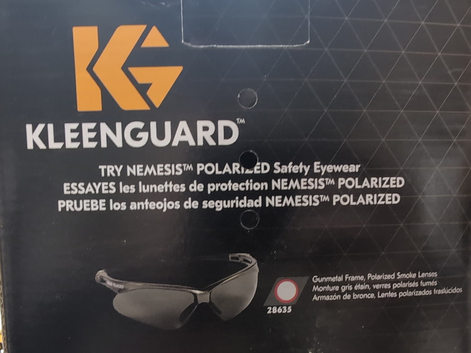 KLEENGUARD V30 Nemesis Scratch-Resistant Polarized Safety Glasses 28635 Gunmetal