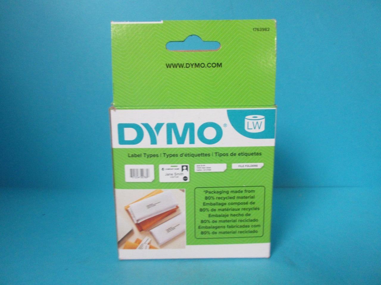 DYMO LabelWriter Shipping Labels 2 5/16 x 4 White 250 Labels/Roll 1763982