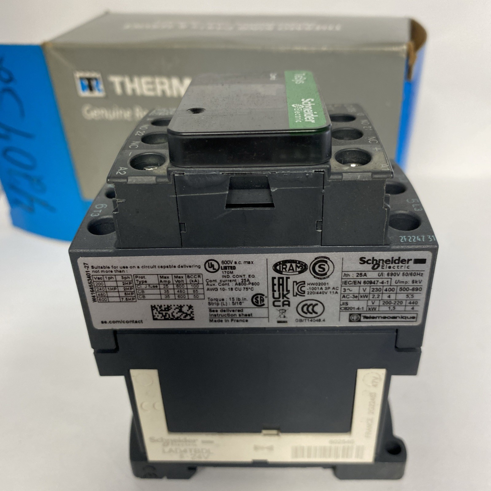 SCHNEIDER THERMO KING CONTACTOR 3P CIRCUIT BREAKER TeSys CONTROL LC1D09 OEM USA