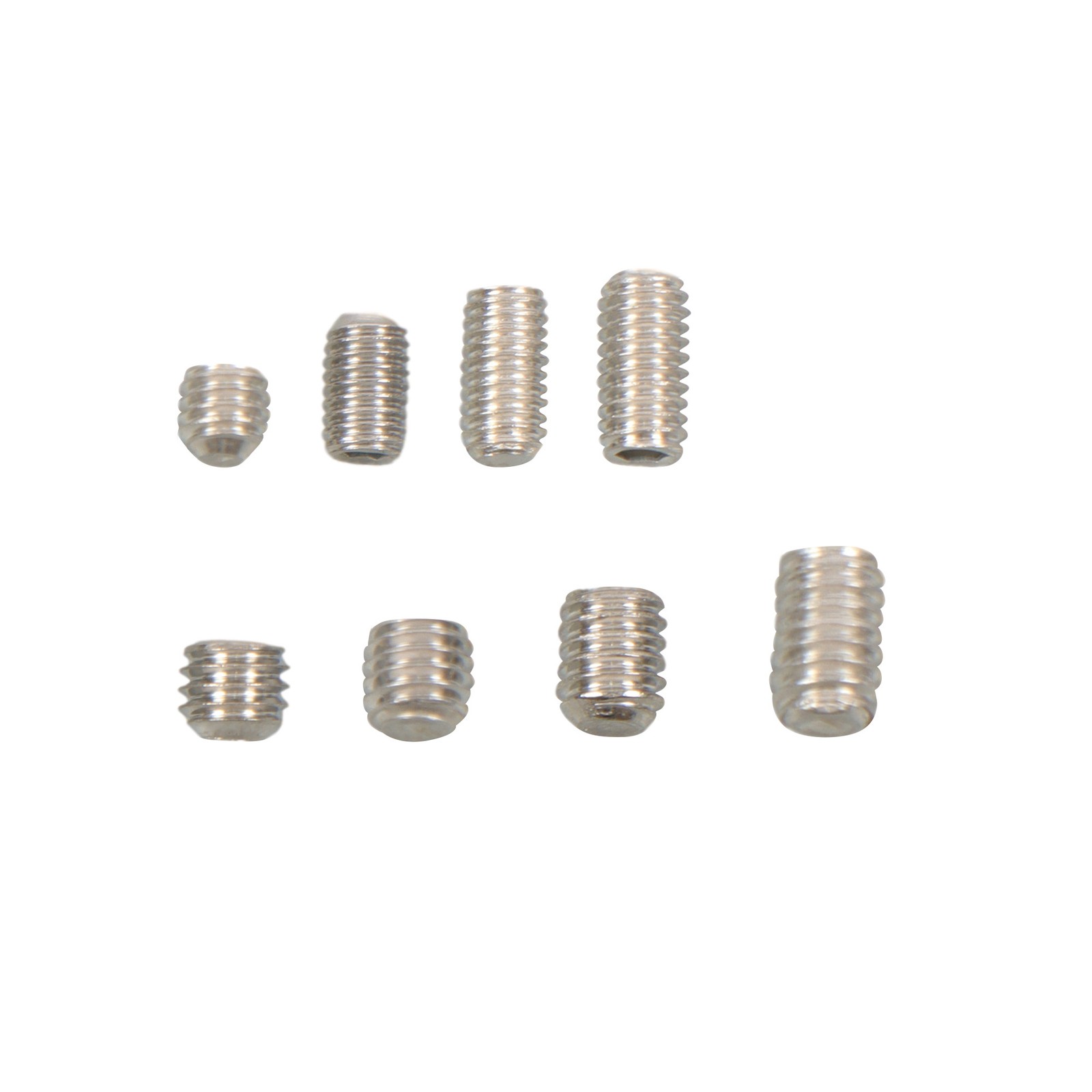 1500PCS Fully Threaded Hex Socket Set Screw Assortment Kit 304 Hex Socket Set