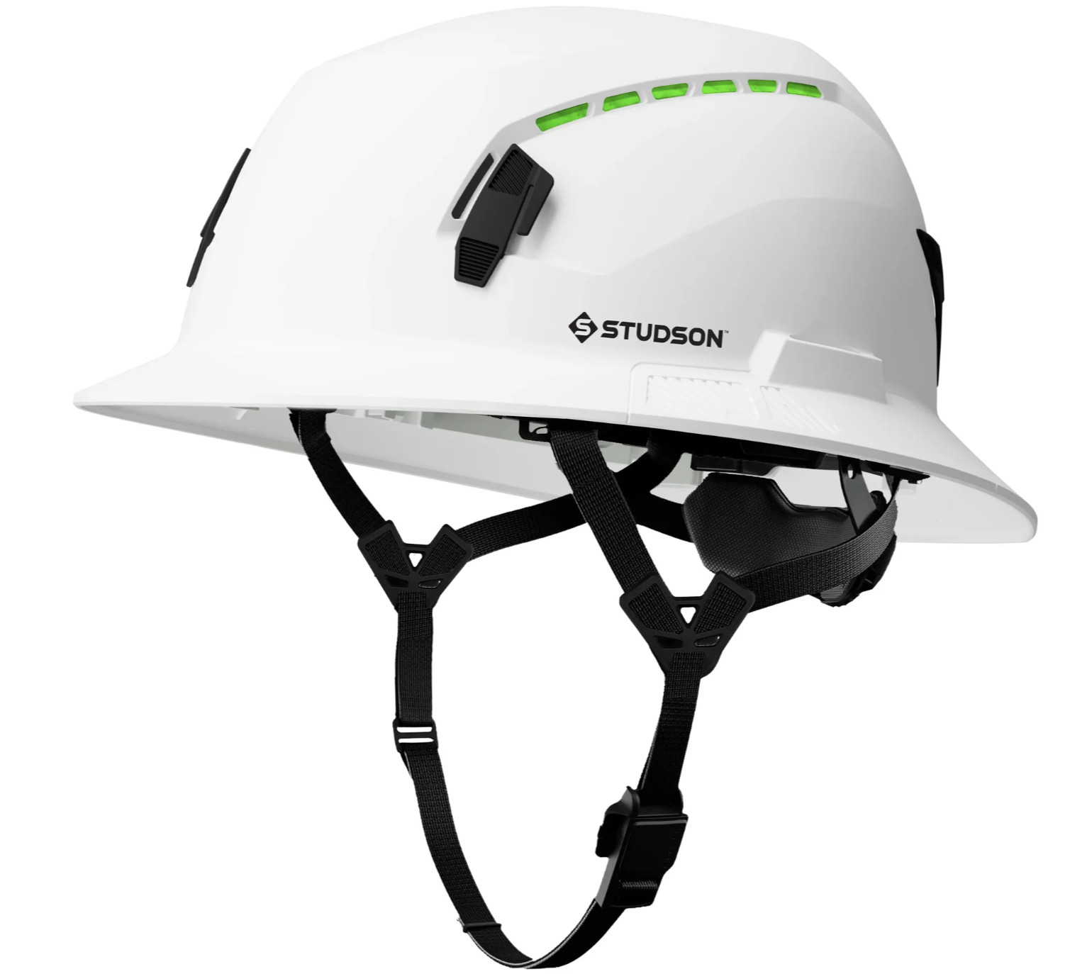 Studson SHK-1 Full Brim Vented, White (SHK1-FB-CW)