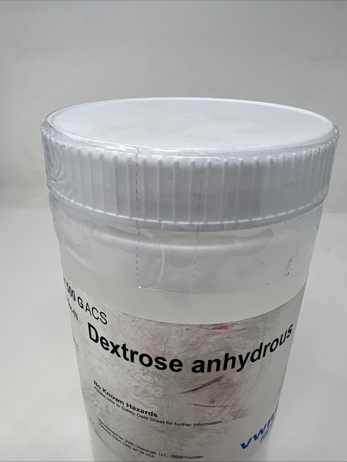 VWR Chemicals Dextrose Anhydrous BDH9230-500G, 500 grams, Sealed C6H12O6
