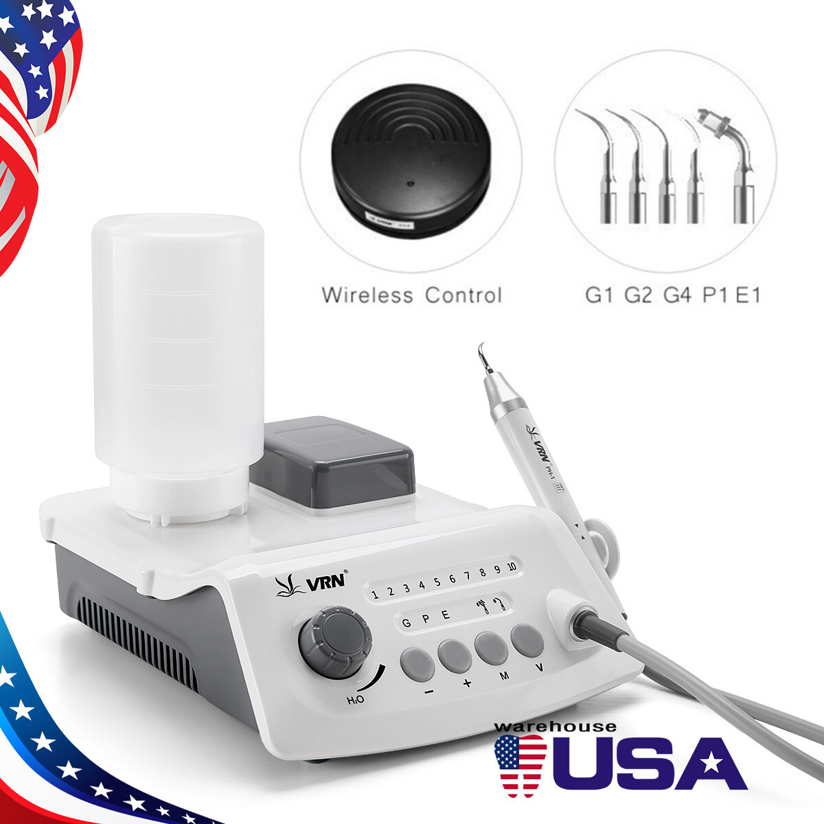 Mobile Dental Portable Delivery Unit Compressor Ultrasonic Scaler Curing Light