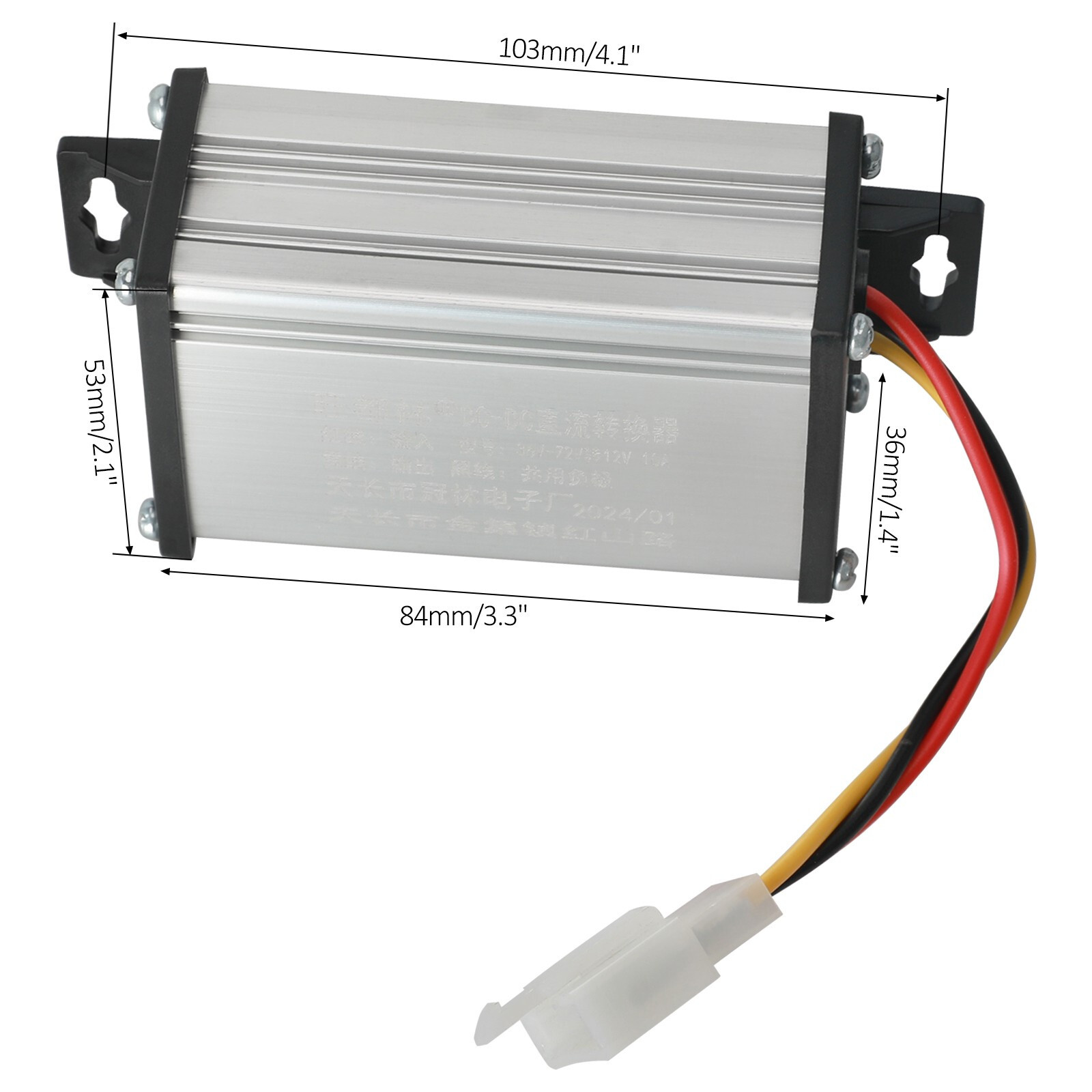 DC 12V 10A Voltage Converter Regulator for 36V 48V 60V 72V E-bike Scoote Go Cart