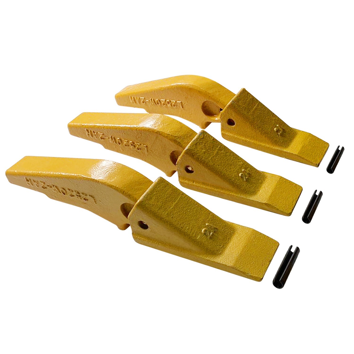 Weld-on Flush Mount L2520N-2AH Bucket Shanks 2A Bucket Teeth with Pins – 3 Set