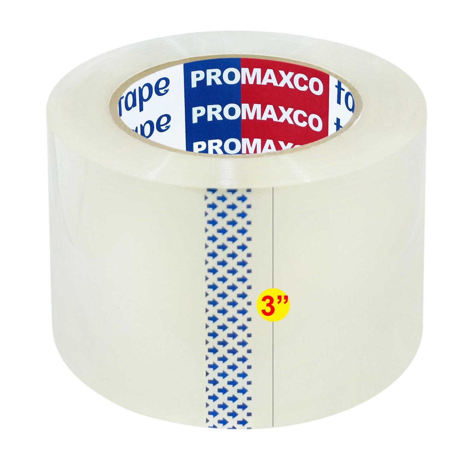 3″ Heavy Duty Packing Tape, 12 Rolls, Clear, 3″ Core, Total 660Y, Clear, 2.2 …