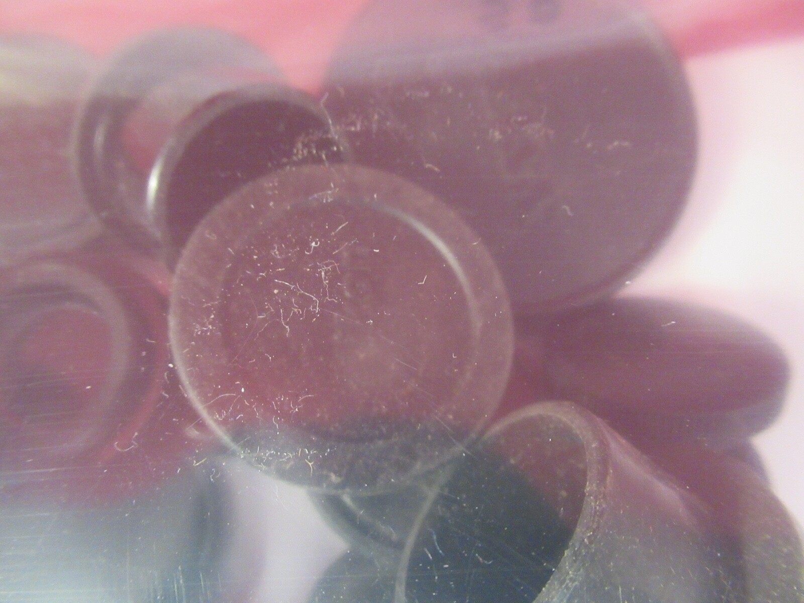 LOT ASSORTED MICROSCOPE PART PLASTIC CAPS MULTIPLE BRANDS AS PICTURED &29-A-25