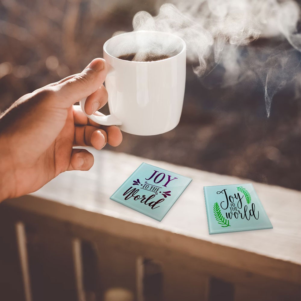 120PACK Sublimation Glass Coasters 3.9 Inch Square Insulated Photo Coasters