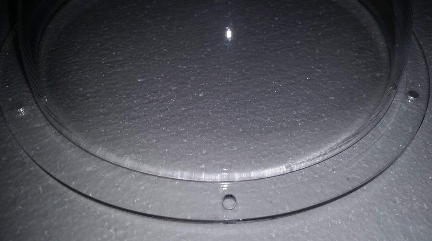 Acrylic Dome/Plastic Hemisphere – Clear – 6″ Diameter, 1/2″ Flange