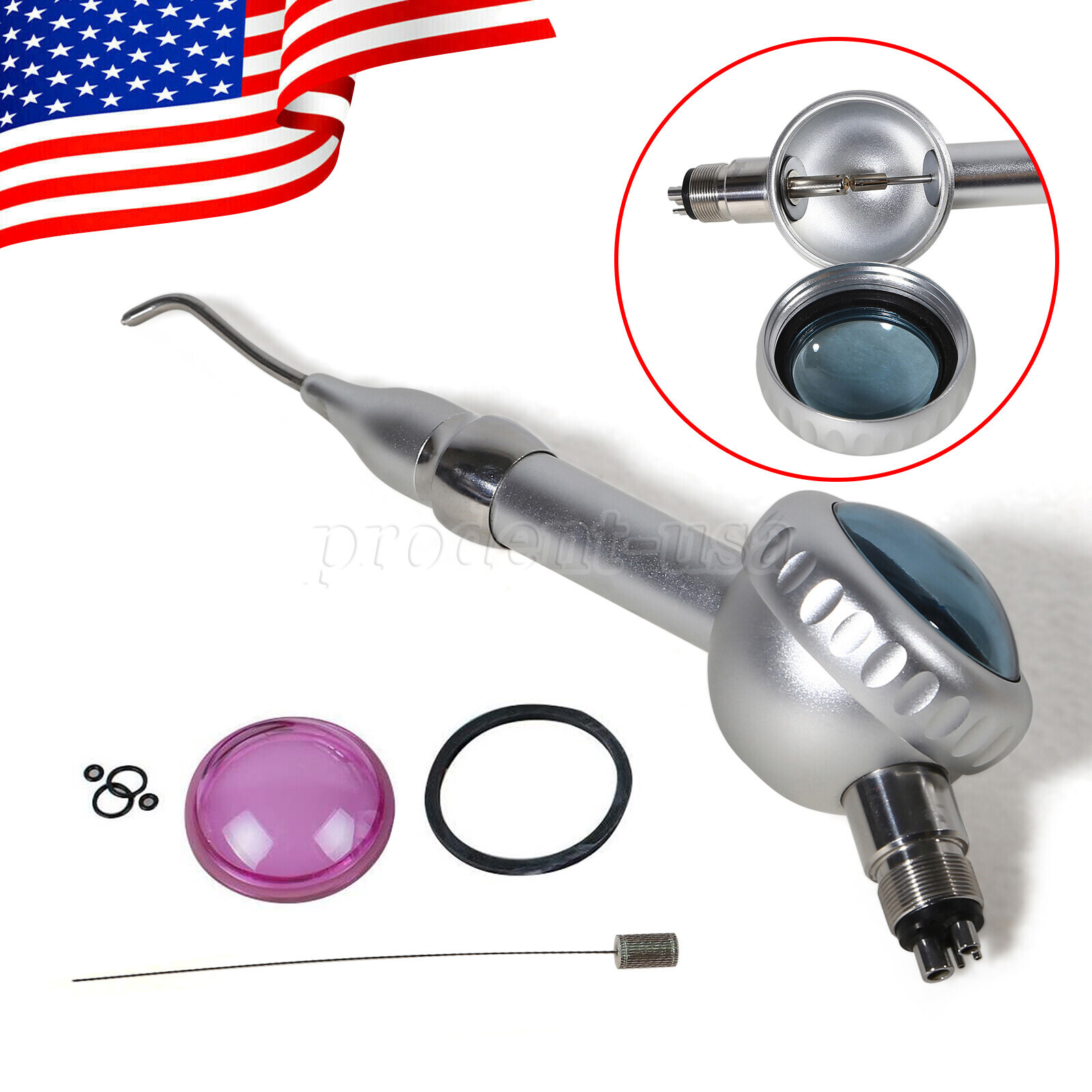 Dental Cordless LED Endo Motor 16:1 Contra Angle + Woodpecker DTE Apex Locator
