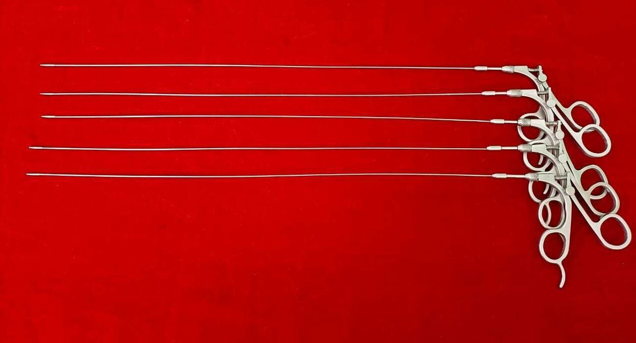 Hysteroscopy Semi Rigid Scissor 5fr 40cm Reusable Surgical Instruments – 5pc