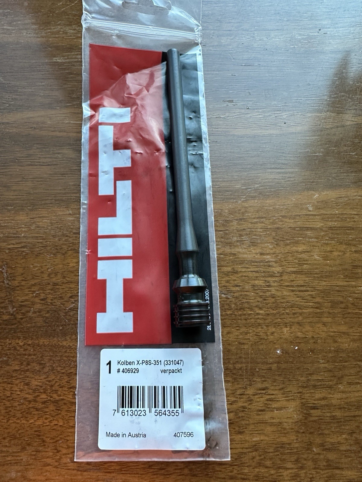HILTI DX351 PISTON Standard Size – HILTI # 2092077 – NEW With Packaging