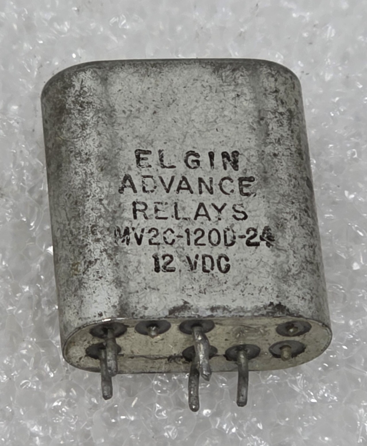 Elgin Advance Relays MV2C 120D-24 12VDC w/ Unknown Brush Component