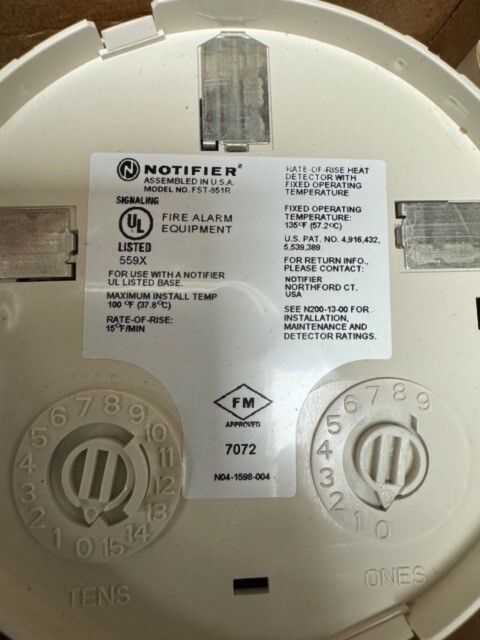 Notifier FST-851R Smoke Detector– White