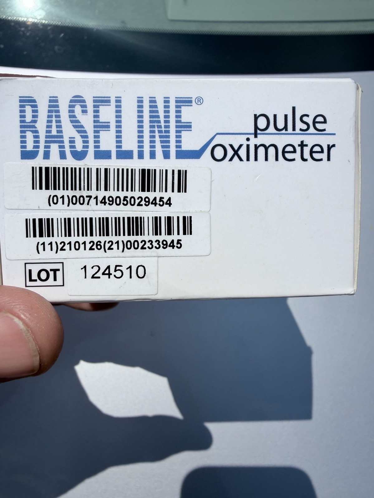 Baseline Fingertip Pulse Oximeter 12-1926 Emergency Medicine Family Monitor