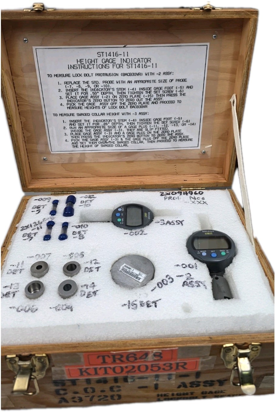 kit 2 Mitutoyo 543-392B Digimatic Indicator, 0-.5″/0-12.7mm Range, .00005″