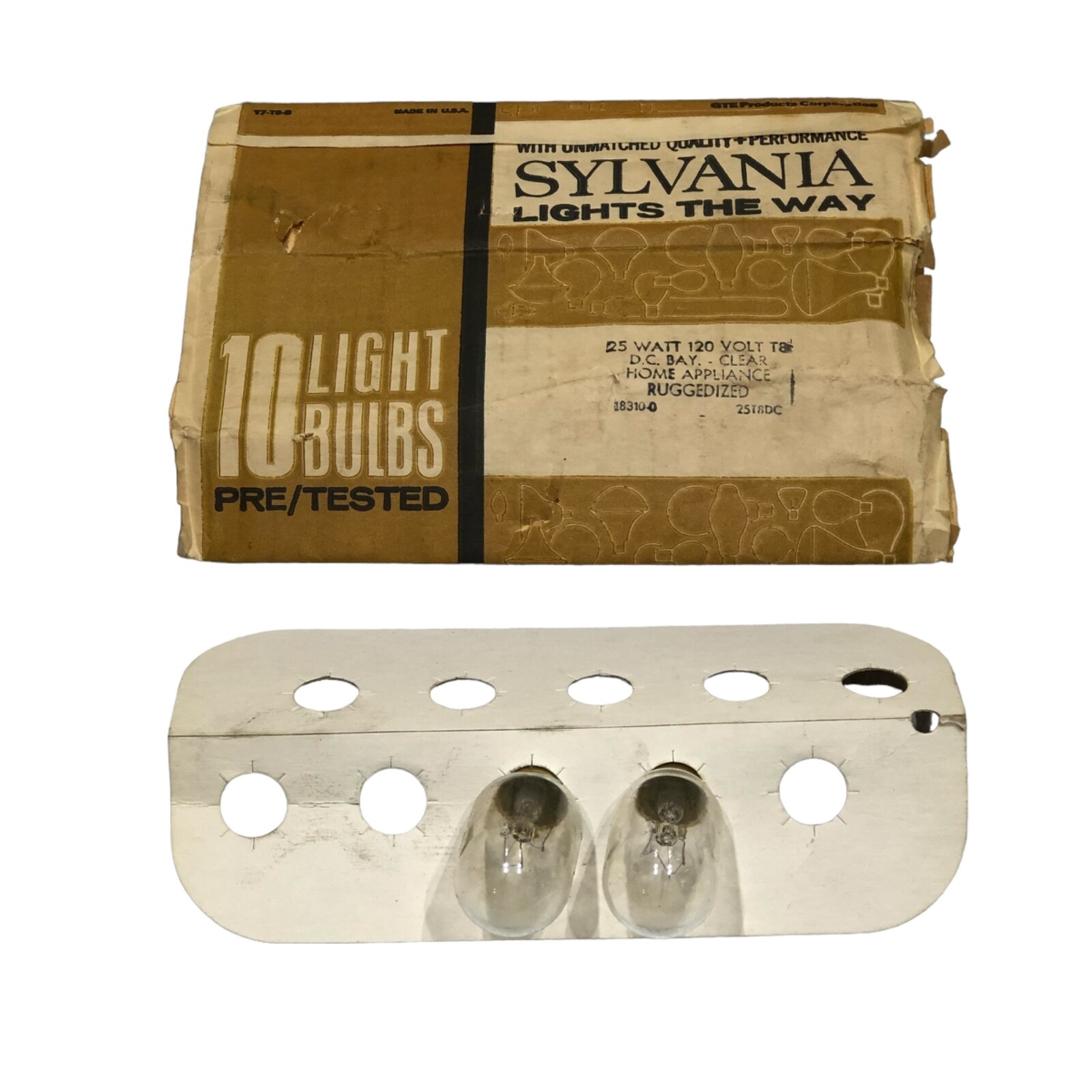 [Lot Of 2] Sylvania Home Appliance Clear Light Bulb T8, 25 Watts