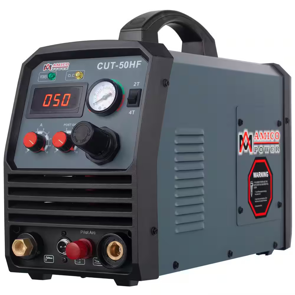 50 Amp 95-Volt to 260-Volt Wide Voltage Non-Touch Pilot Arc Plasma Cutter with 3