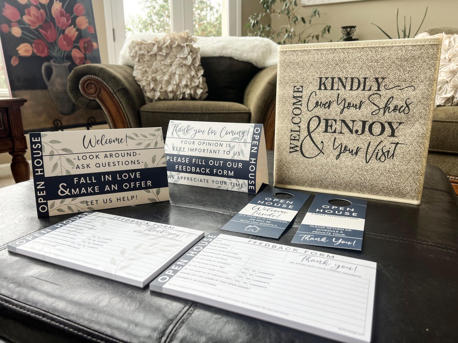 Open House Supplies. Real Estate Sign in Book Guest Registry Notepad for Coll…